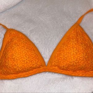 Zaful Orange Crochet Swim Set